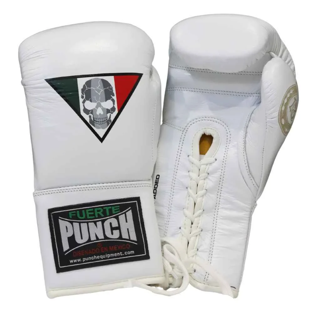 Boxing Gloves - Mexican Lucky 13 - Lace Up - White - Image 2