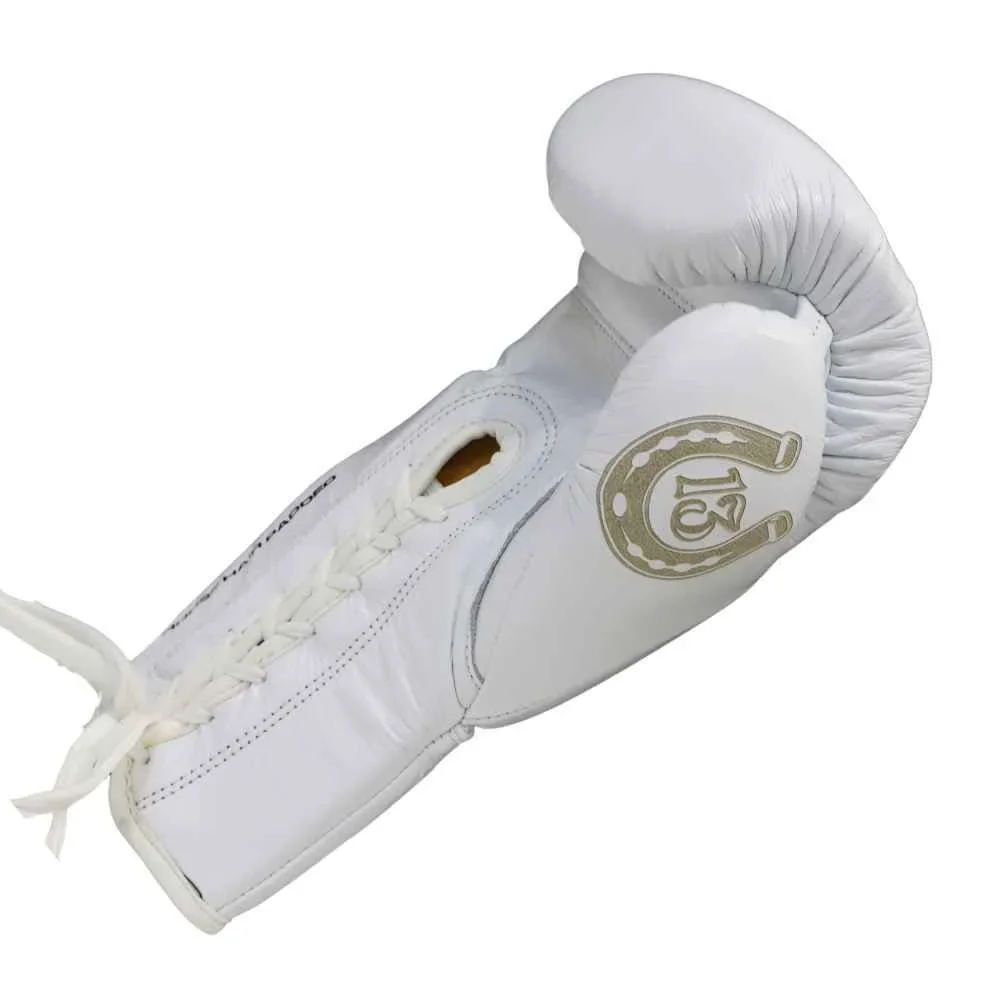 Boxing Gloves - Mexican Lucky 13 - Lace Up - White - Image 4
