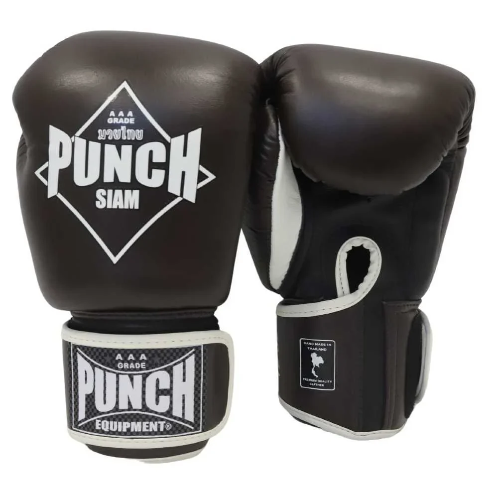 Boxing Gloves - Siam - Leather - 12oz - Chocolate