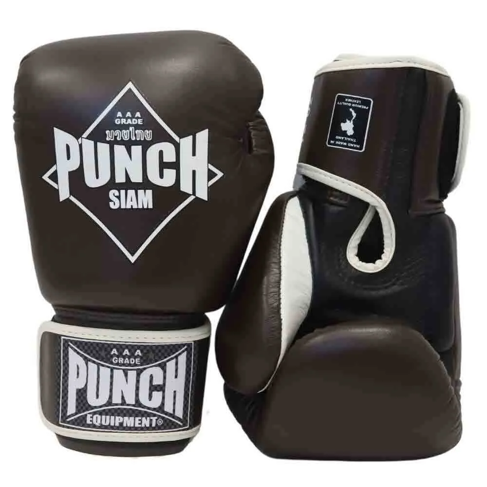 Boxing Gloves - Siam - Leather - 12oz - Chocolate - Image 5