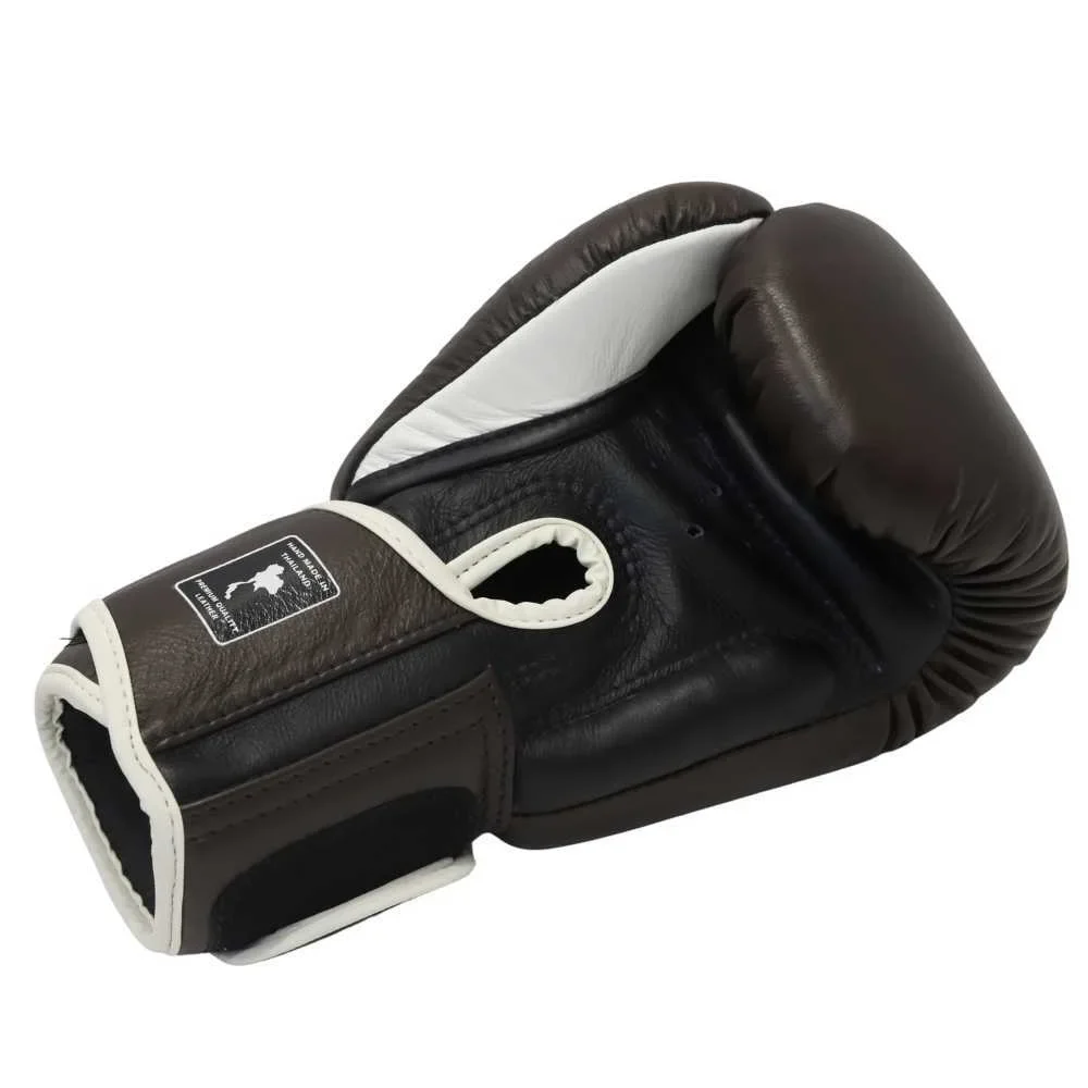 Boxing Gloves - Siam - Leather - 12oz - Chocolate - Image 6