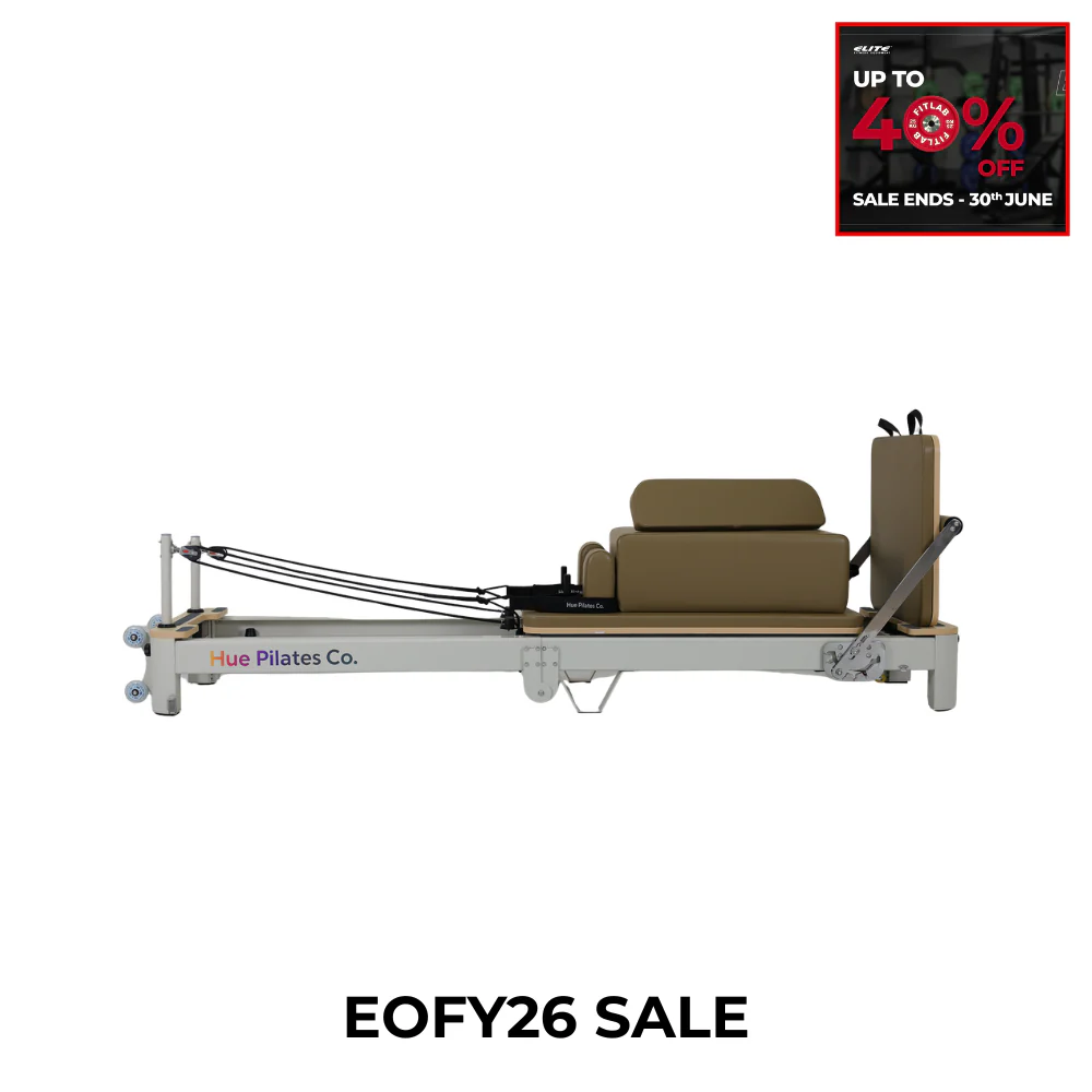 Hue Foldable Pilates Reformer - Moss