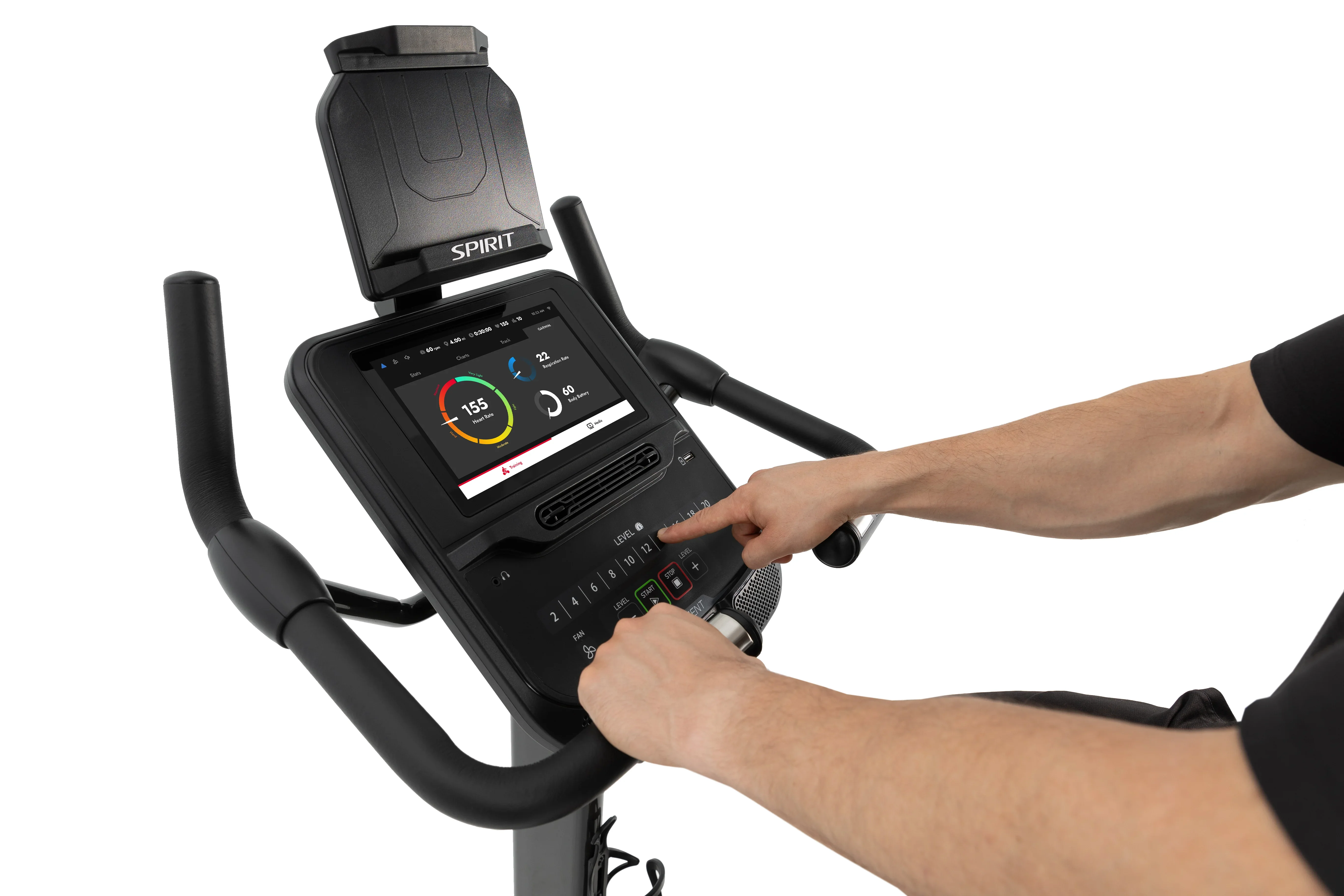 Spirit XBU55ENT Upright Bike (Entertainment Series) - Image 33