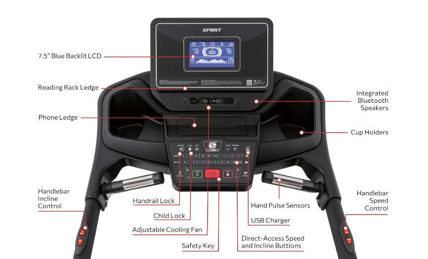 Spirit XT285V2 Treadmill - Image 17